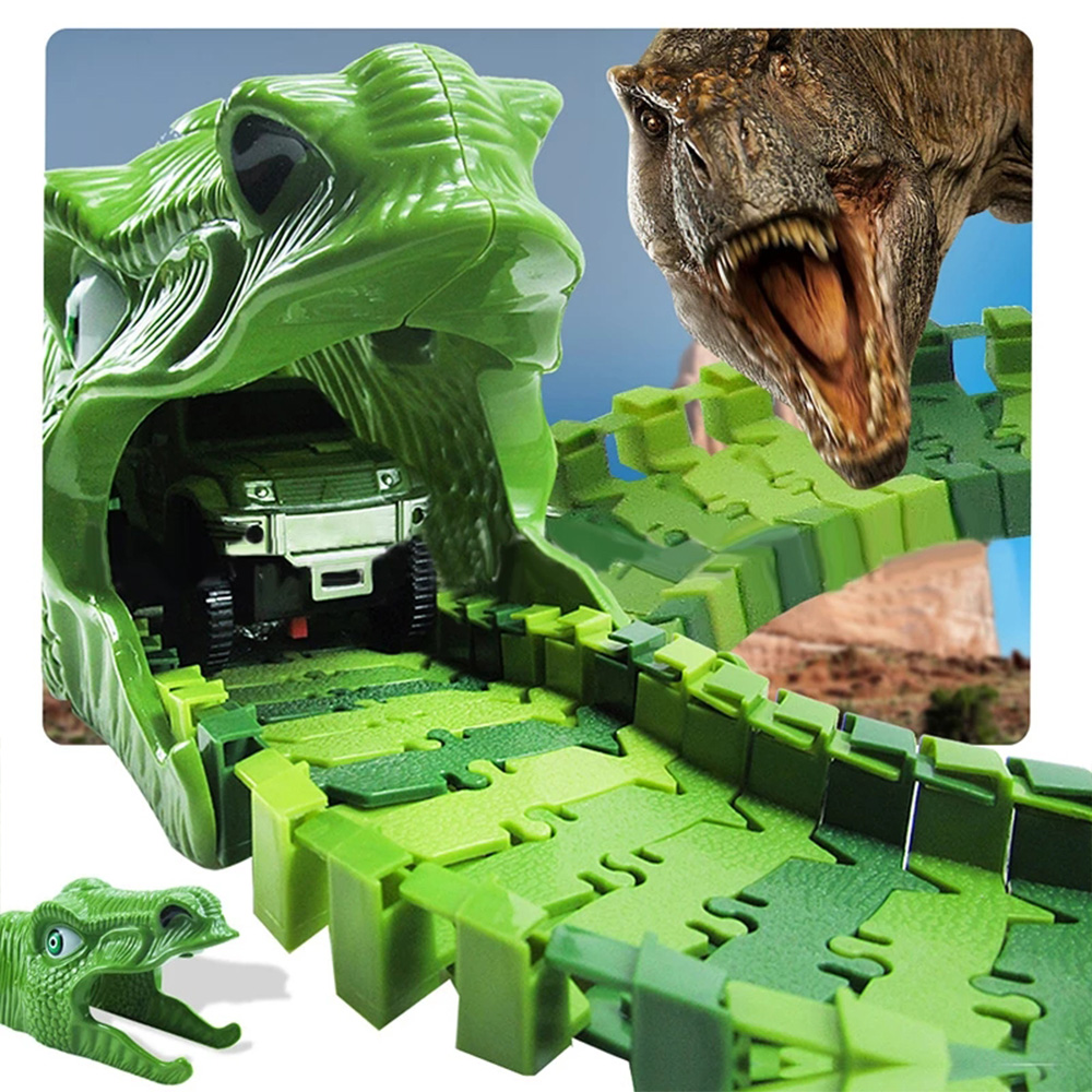Dino Adventure™ Dinopark Autobaan Speelset