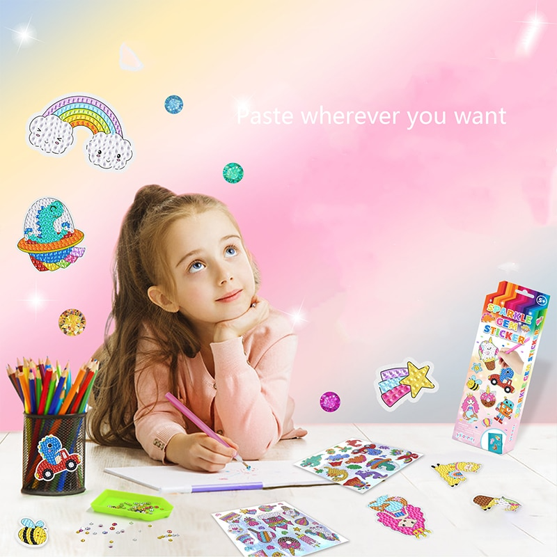 Yilomo™️ Cartoon Diamond Painting Stickers Voor Kids