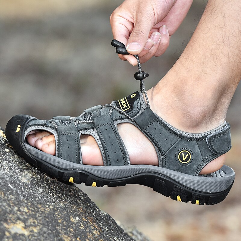 Barbados Sandals™  Outdoor antislip leren sandalen