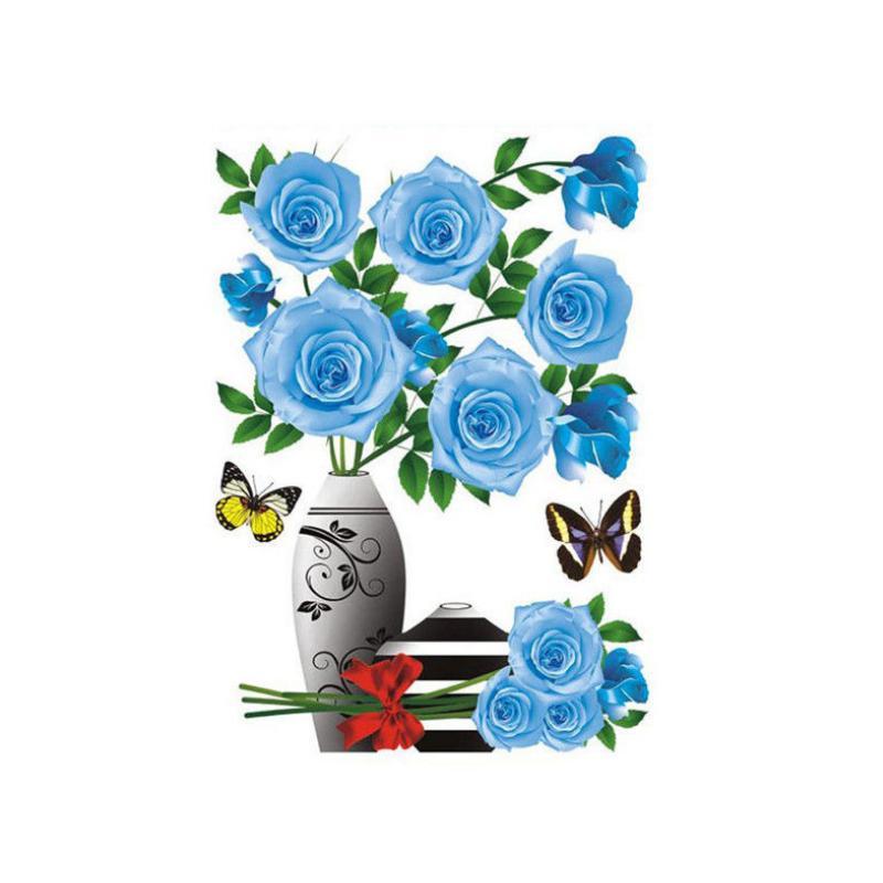 DecoHoudini™️ Vaas Bloemen Muurdecoratie 3D Sticker