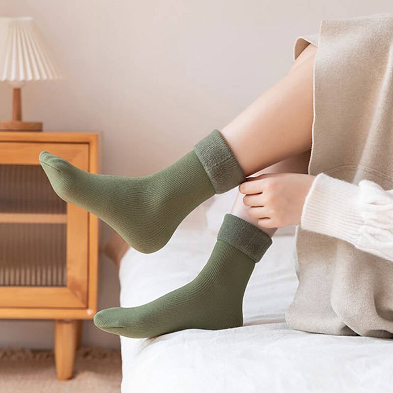 VieLuxe™️ Comfortabele Warme Fleece Velvet Sokken