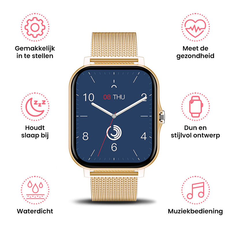 Monique Monreau™ Premium Multifunctionele-Smartwatch (+GRATIS Extra Horlogebandje)