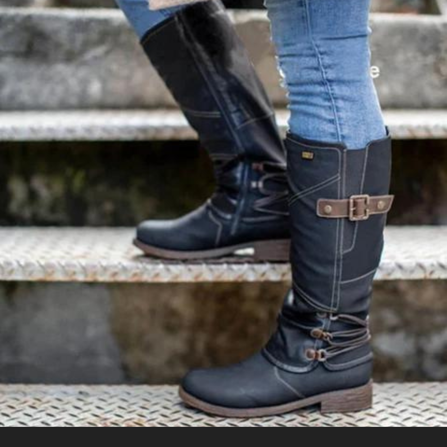 Arlette Paquin™ High Heeled Winter Boots Met Rits