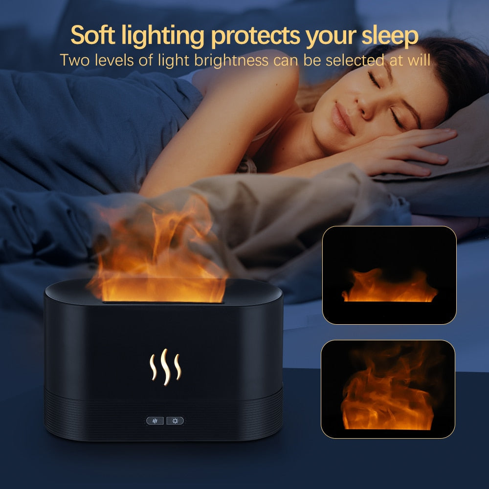 FlameFresh™ Luchtbevochtiger | Rustgevend, Verfrissend & Verbeterd Slaap