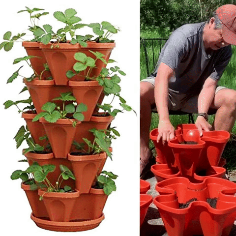 Flower Tower™ Verticale stapelbare plantenbakken