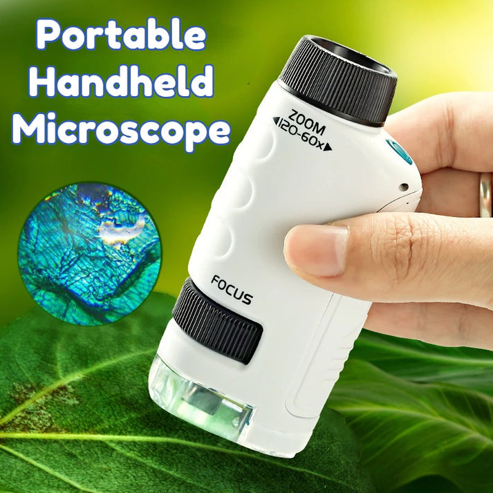 GoGadget 2.0™️ Draagbare Microscoop Met Verstelbare 60-120x Zoom