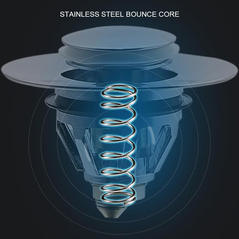 TapCleanFilter™ Stainless Steel Afvoer Filter Drukknop